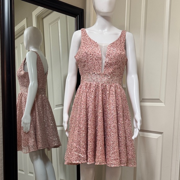 MAHA MODEN Dresses & Skirts - Sparkling Pink Mini Dress